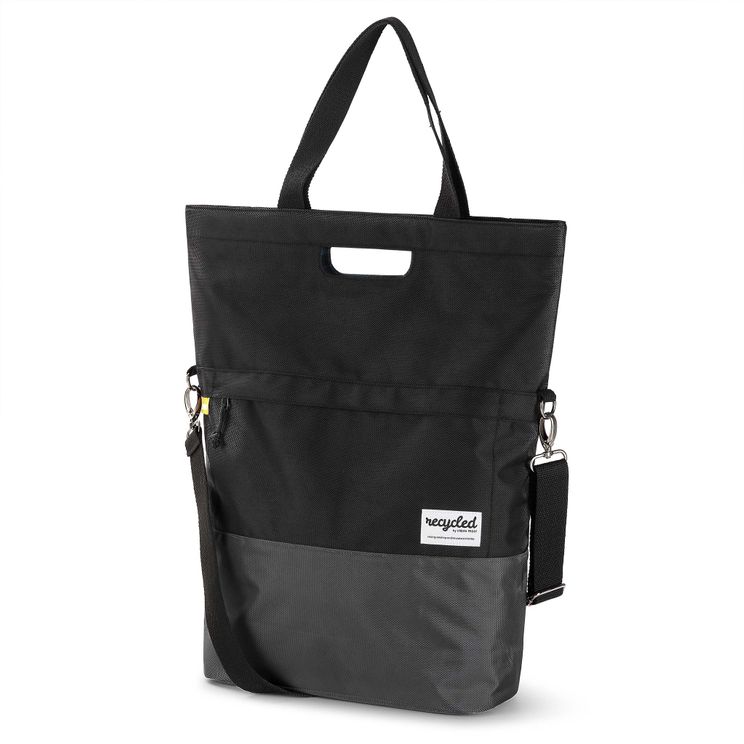 Urbanproof Urban proof fietsshopper recycled zwart/grijs afbeelding