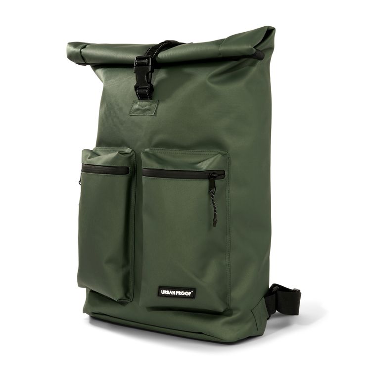Urbanproof rolltop commuter fietstas 20l groen afbeelding