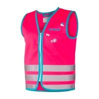 Wowow Reflectievest kids crazy monster maat m roze afbeelding