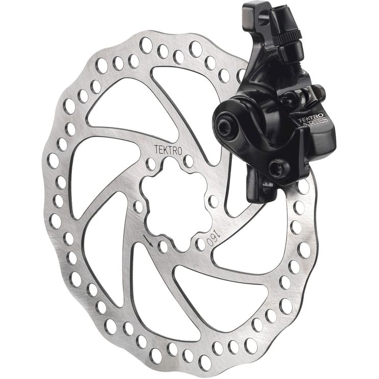 Tektro aries md-m300f mechanische schijfrem achter met rotor 160mm afbeelding