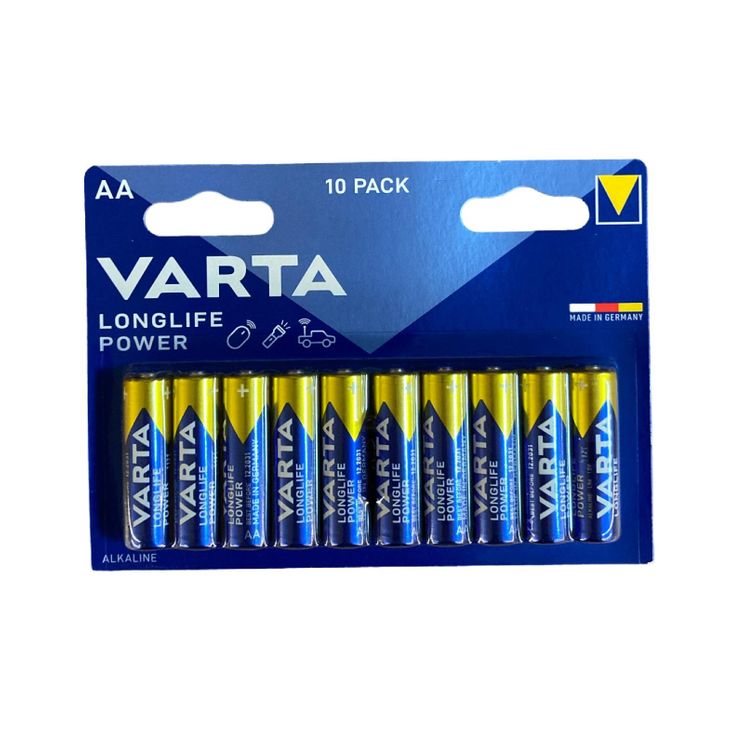 Varta Batterij longlife alkaline aa-batterijen (p10) afbeelding