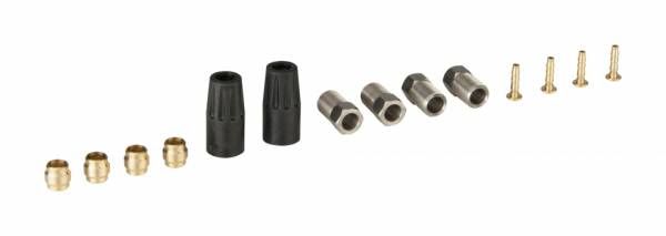 Elvedes Hydraulische onderdelen kit 1 m8 + m8 rvs voor afbeelding
