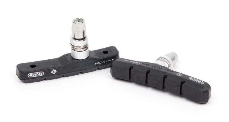 Elvedes Remblokken v-brake zwart 72 x 14 mm 2 stuks afbeelding