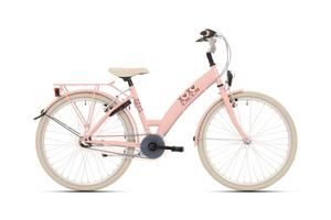 Bikefun Fiets Bike Fun 24 inch Lots Of Love | Nexus-3 | Roze