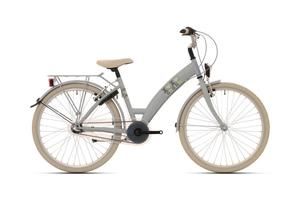 Bike Fun Lots Of Love - Kinderfiets - Vrouwen - Lichtbruin;Grijs;Wit - 24