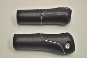 Gazelle handvatset hybride met zilveren bies 132/132mm zwart afbeelding