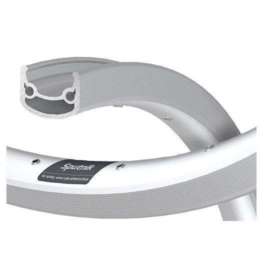 Rigida Velg ryde 28 (622) sputnik 36g | zilver | geslepen afbeelding