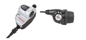Draaigreep Shimano Nexus 3 -/- Greep+Clickbox (Bulk)