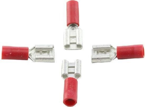 Bofix Kabelschoen plat, vrouwtje 6.3mm. per 25